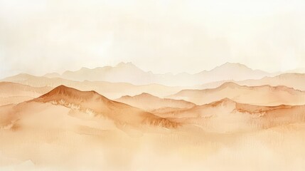 Serene Abstract Landscape with Soft Earthy Tones and Gentle Gradients