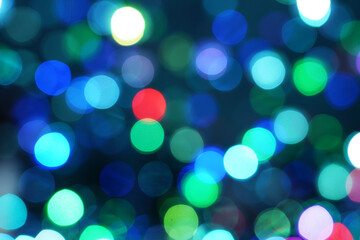 Fototapeta premium Beautiful light bokeh, bokeh of all colors