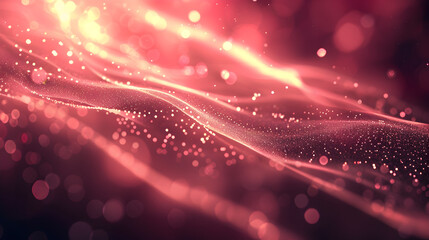 A vibrant abstract background with flowing light and particles creating a dreamy atmosphere.