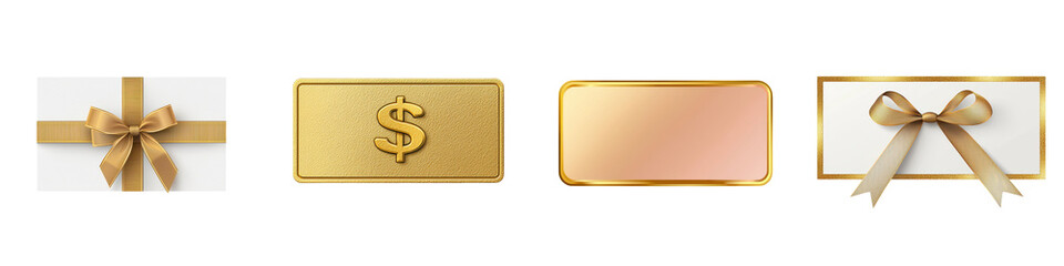 Fototapeta premium Elegant gold gift boxes with shiny ribbons and bows for festive events special occasions birthdays anniversaries weddings Valentine s Day or corporate gifts and rewards
