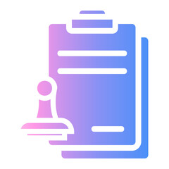notary Gradient icon