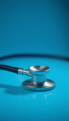 stethoscope that monitors the state of health of America, Diffused lighting, with white tones