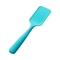 Sleek Silicone Baking Scraper with Bold Textured Edge Isolated on Transparent Background