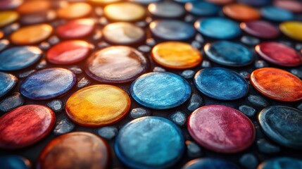 Naklejka premium Vibrant Political Buttons and Ballot Choices in Germany 2025