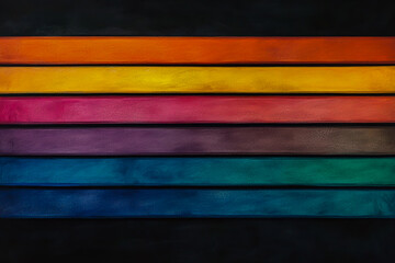 Lively chalk strokes on a blackboard with enough space for creative ideas