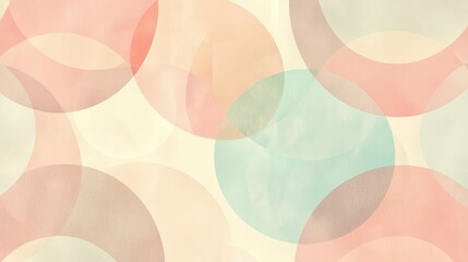 Soft Pastel Circular Shapes Creating a Gentle Textured Background
