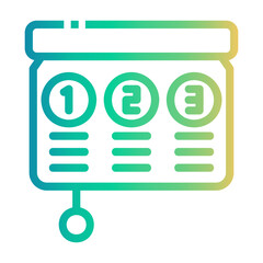 timeline Line Gradient Icon