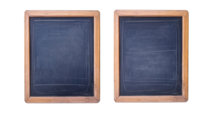 Blue Chalkboards in Wooden Frames for Versatile Use Generative AI