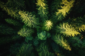 Deep forest moss patterns with top-down perspective composition and filtered sunlight