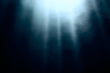 Obraz premium Dark Foggy Atmosphere with Muted Blue and Gray Streaks