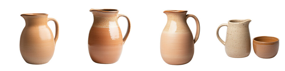 Variety of Handcrafted Ceramic Pottery for Home Decor and Kitchen Use