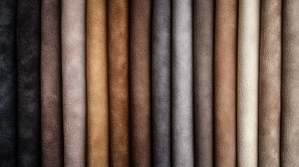 Varied Textures of Soft Fabric in Earthy Tones for Design Projects