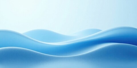 Naklejka premium Serene Blue Undulations A Soft, Gentle, and Dreamlike Abstract Background of Rolling Hills
