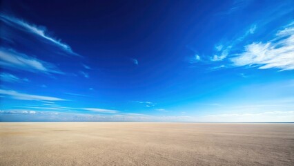 Obraz premium A brilliant clear blue sky with not a single cloud in sight, showcasing the vastness of the open space