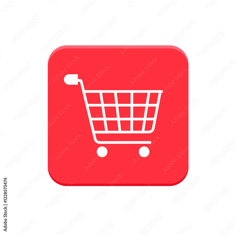 Poster add to cart icon design for various shopping platforms and apps. vector illustration.