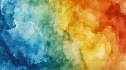 Obraz premium Vibrant Abstract Watercolor Background with Blended Color Tones