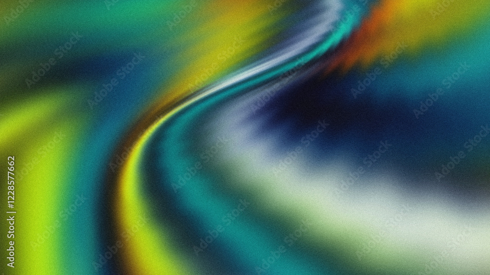 Wall mural ethereal luminous waves flow into radiant glowing gradients with vibrant seamless textures and dynam