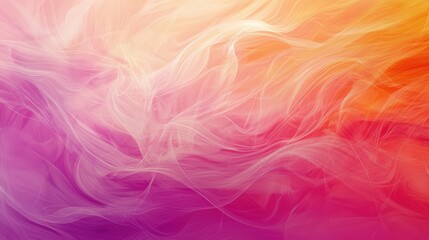 Obraz premium Swirling Colorful Smoke Abstract Background in Soft Gradients