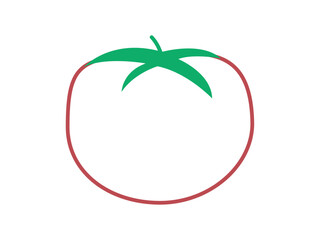 Tomato icon. Farming and gardening icon. Flat outline icon concept.