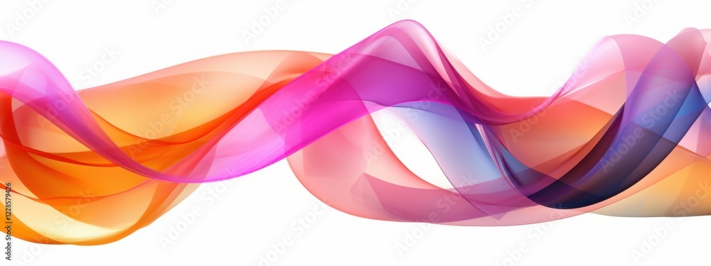 Poster abstract colorful swirls and waves digital art design background image