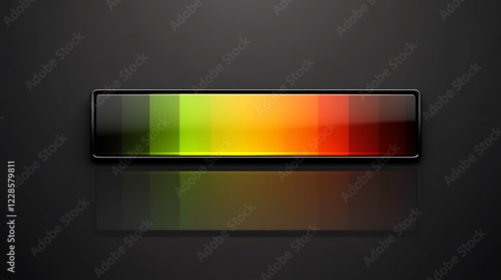 Aufkleber abstract colorful gradient rectangle design reflection