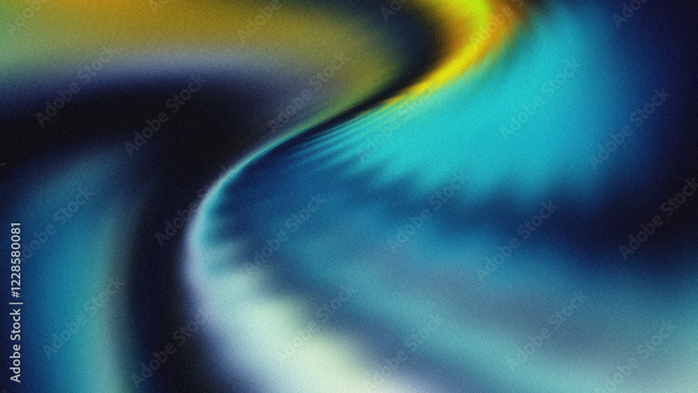 Wall mural radiant glowing waves blend into luminous vibrant gradients with soft textured patterns and fluid sh