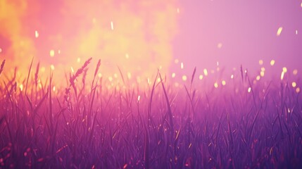 Raging Flames Racing Through Tall Grass in Vibrant Sunset Colors