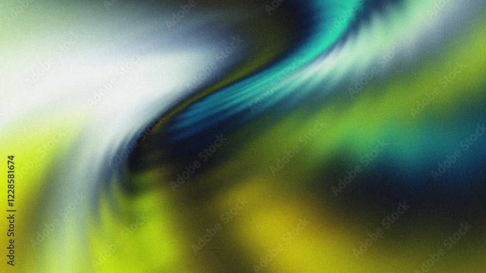 Wall mural bright luminous waves blend into radiant glowing gradients with soft textured transitions and ethere