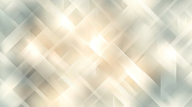 Abstract Beige and White Geometric Pattern Design