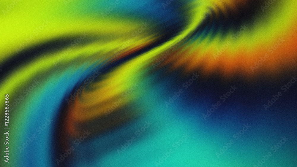 Wall mural abstract radiant gradients blend into luminous vibrant patterns with seamless glowing textures and d