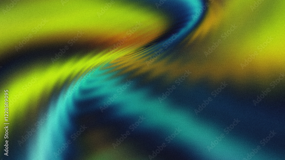 Wall mural abstract vibrant gradients blend into glowing luminous patterns with dynamic textures and ethereal s