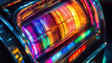 Vibrant Jukebox: A Symphony of Lights and Color
