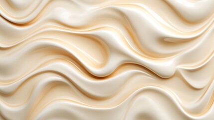 Obraz premium Creamy Beige Swirls Abstract Background Texture