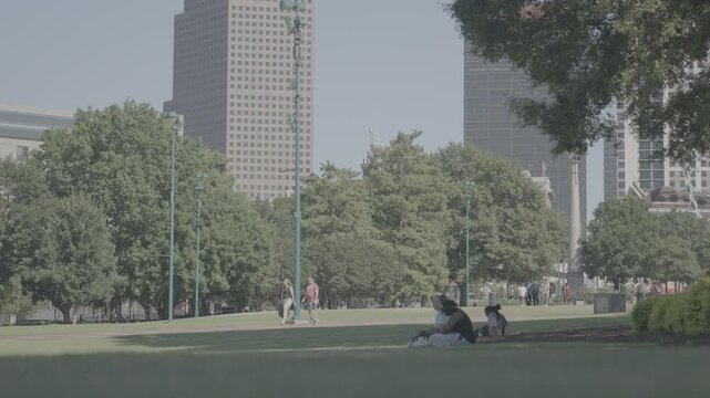 The centennial olympic park, an emblematic place of atlanta