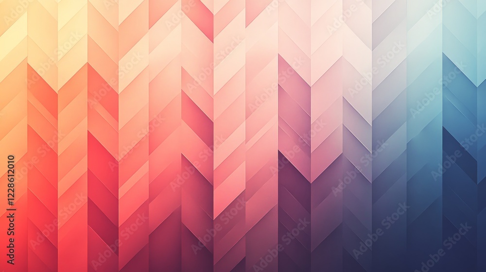Aufkleber abstract chevron pattern gradient background design