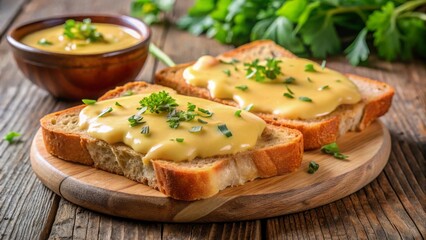 Savoring cheesy mustard toast a delightful culinary experience at home