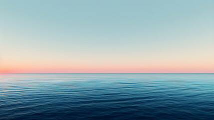 Obraz premium Tranquil Ocean Sky: An Ombre Gradient Transitioning from Deep Ocean Blue to Delicate Sky Blue
