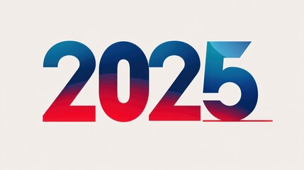 Colorful Gradient Design For The Year Two Thousand Twenty Five
