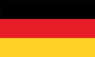 National Flag of Germany, vector illustration