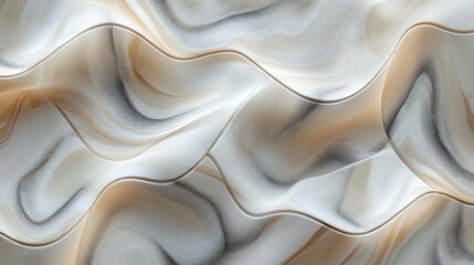 Fototapeta premium Abstract Marble Tile Design with Beige and Gray Patterns in Natural Light