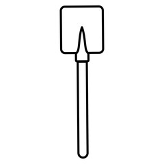cute kawaii Hoe outline cartoon doodle illustration