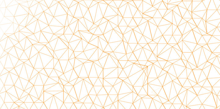 Abstract of simple golden line triangle pattern geometric background. Seamless geometric polygonal repeatable pattern swatch background, Trendy design vector background for web backdrop orpaper print.