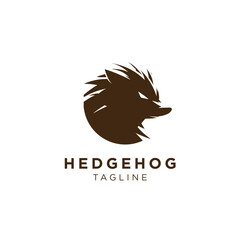 Stylized Hedgehog Logo Design:  Wild Animal Brand Identity
