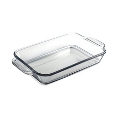 Contemporary Rectangular Casserole Dish Isolated on Transparent Background