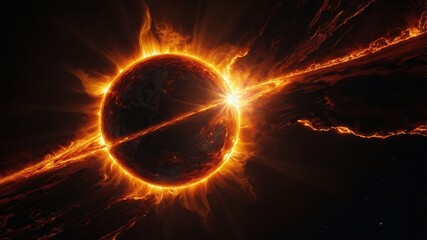 sun, light, fire, star, space, orange, explosion, energy, glow, solar, flame, shine, illustration, design, bright, hot, yellow, red, cosmos, burn, planet, animation, heat, astronomy, art