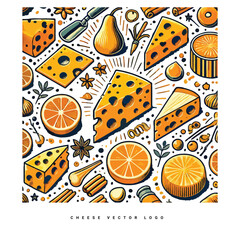 Cute melting cheese cartoon vector illustration isolated 
