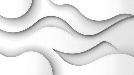 Obraz premium Abstract White Wave Pattern Design Background