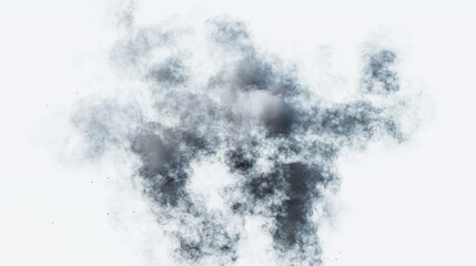 Pastel Dreamscape: Wispy Clouds with Intriguing Black Accents - Cinematic Ultra-Detailed Composition