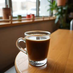 cup of coffee on table