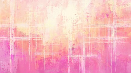 Vibrant Cross Patterns in Magenta with Saffron Background - Cinematic Ultra-Detailed Image with Subtle Drips